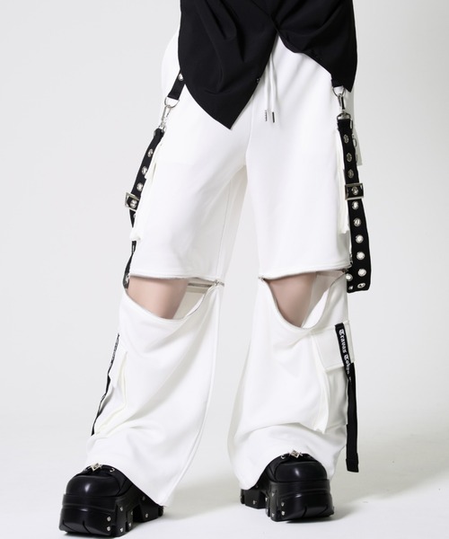 TRAVAS TOKYO/トラバス トーキョー』サスペンダー付き2WAYカーゴパンツ