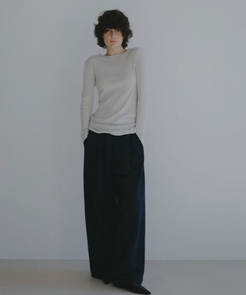 ETRE TOKYO(エトレトウキョウ)の「DEPENDREシアーロンTee(Tシャツ/カットソー・レディース・ホワイト/ブラック/ライトグレー/クリーム・FREE)」の10枚目の写真