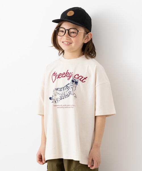 JAM & LINK（ジャムアンドリンク）の「綿100% ビッグシルエット プリントTシャツ（Tシャツ/カットソー・キッズ・I/H/A/F/D/J/L/K/G/B/E/C・140cm/130cm/120cm/110cm/100cm/160cm/150cm）」の5枚目の写真