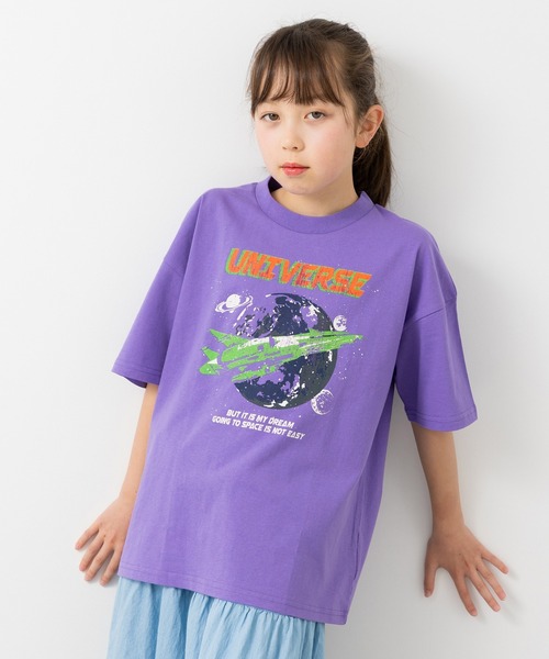 JAM & LINK（ジャムアンドリンク）の「綿100% ビッグシルエット プリントTシャツ（Tシャツ/カットソー・キッズ・I/H/A/F/D/J/L/K/G/B/E/C・140cm/130cm/120cm/110cm/100cm/160cm/150cm）」の11枚目の写真