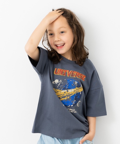 JAM & LINK（ジャムアンドリンク）の「綿100% ビッグシルエット プリントTシャツ（Tシャツ/カットソー・キッズ・I/H/A/F/D/J/L/K/G/B/E/C・140cm/130cm/120cm/110cm/100cm/160cm/150cm）」の12枚目の写真