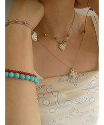 NFF（エヌエフエフ）の「dot heart necklace-ivory（ネックレス）」