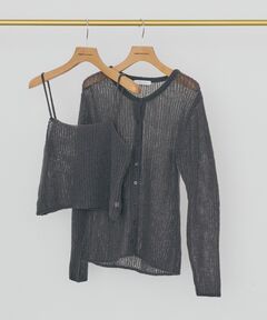 SERACE】Oversize open collar short sleeve lace shirt / オーバー