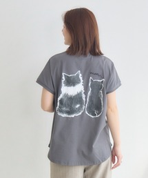meeny miny | 【meeny miny】CAT & BAKES 9456『ドキッ』Tシャツ(Tシャツ/カットソー)