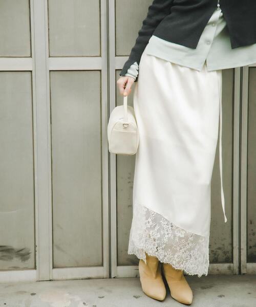 SENSE OF PLACE by URBAN RESEARCH（センスオブプレイスバイアーバンリサーチ）の「ラウンドスクエアソフトバッグ（ハンドバッグ・レディース・マスタード/ブラック/ライトベージュ・ONE）」の14枚目の写真