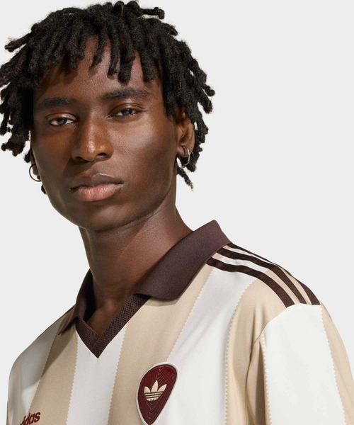 adidas（アディダス）の「ブリットコア ジャージ / アディダスオリジナルス adidas Originals（Tシャツ/カットソー・メンズ・ブルー/ホワイト・XX-LARGE/3XL/LARGE/MEDIUM/SMALL/X-LARGE）」の4枚目の写真