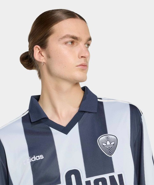 adidas（アディダス）の「ブリットコア ジャージ / アディダスオリジナルス adidas Originals（Tシャツ/カットソー・メンズ・ブルー/ホワイト・XX-LARGE/3XL/LARGE/MEDIUM/SMALL/X-LARGE）」の8枚目の写真