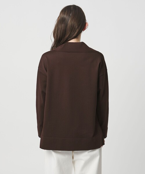 UNITED ARROWS(ユナイテッドアローズ)の「スキッパー プルオーバーニット(ニット/セーター・レディース・ライトブルー/ネイビー/ダークブラウン・FREE)」の22枚目の写真