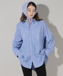 スカーフセットロングシャツ