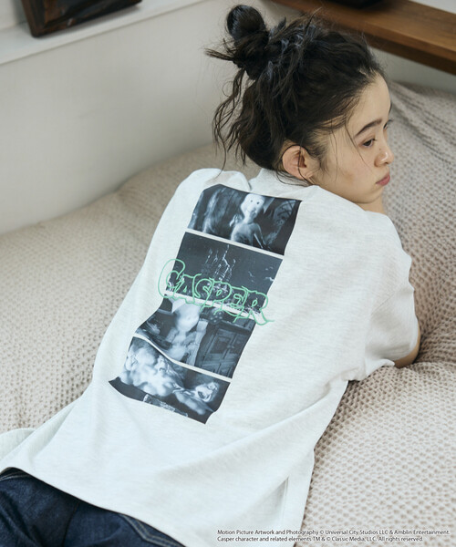 限定展開 Casper/キャスパー 別注 ビッグシルエット バックプリント