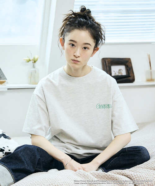 FREAK'S STORE(フリークスストア)の「限定展開 Casper/キャスパー 別注 ビッグシルエット バックプリント クルーネックTシャツ(Tシャツ/カットソー・メンズ・ホワイト/アッシュグレー/ブラック・LARGE/MEDIUM/SMALL)」の7枚目の写真