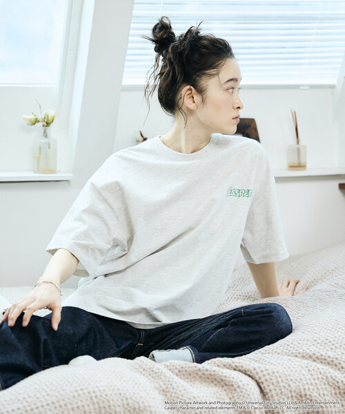 FREAK'S STORE(フリークスストア)の「限定展開 Casper/キャスパー 別注 ビッグシルエット バックプリント クルーネックTシャツ(Tシャツ/カットソー・メンズ・ホワイト/アッシュグレー/ブラック・LARGE/MEDIUM/SMALL)」の8枚目の写真