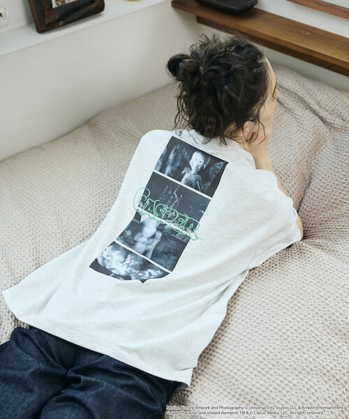 FREAK'S STORE(フリークスストア)の「限定展開 Casper/キャスパー 別注 ビッグシルエット バックプリント クルーネックTシャツ(Tシャツ/カットソー・メンズ・ホワイト/アッシュグレー/ブラック・LARGE/MEDIUM/SMALL)」の5枚目の写真