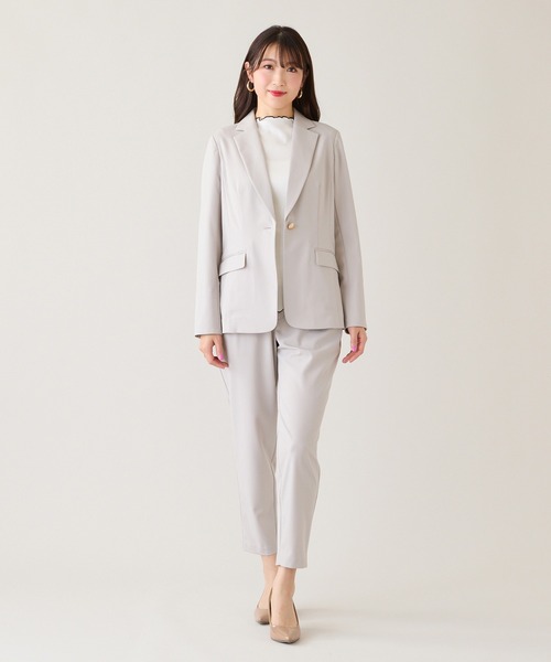 Rose Tiara(ローズティアラ)の「【セットアップ対応】【イージーケア】ストレッチツイルパンツ(その他パンツ・レディース・ネイビー/ベージュ・46/42/40/38)」の19枚目の写真