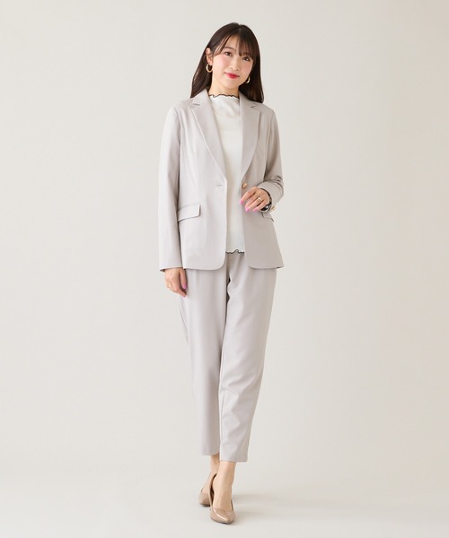 Rose Tiara(ローズティアラ)の「【セットアップ対応】【イージーケア】ストレッチツイルパンツ(その他パンツ・レディース・ネイビー/ベージュ・46/42/40/38)」の22枚目の写真