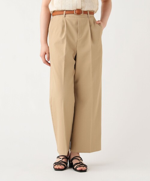 BEAMS HEART（ビームスハート）の「チノ風 タック パンツ（その他パンツ・レディース・ベージュ/ネイビー・FREE）」の2枚目の写真