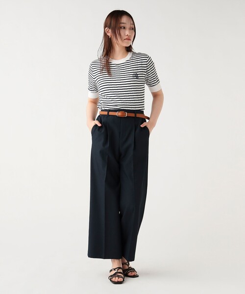 BEAMS HEART（ビームスハート）の「チノ風 タック パンツ（その他パンツ・レディース・ベージュ/ネイビー・FREE）」の8枚目の写真