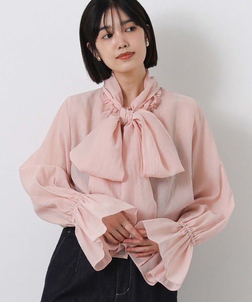 Gready Brilliant（グレディブリリアン）の「ＬＵタック衿キャンディブラウス（シャツ/ブラウス・レディース・ピンク/サックスブルー/オフホワイト・38）」の3枚目の写真