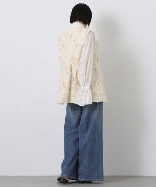 Gready Brilliant（グレディブリリアン）の「ＬＵタック衿キャンディブラウス（シャツ/ブラウス・レディース・ピンク/サックスブルー/オフホワイト・38）」の6枚目の写真