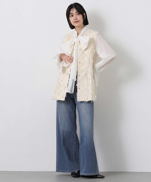 Gready Brilliant（グレディブリリアン）の「ＬＵタック衿キャンディブラウス（シャツ/ブラウス・レディース・ピンク/サックスブルー/オフホワイト・38）」の7枚目の写真