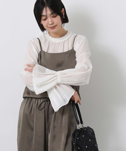 Gready Brilliant（グレディブリリアン）の「ＬＵタック衿キャンディブラウス（シャツ/ブラウス・レディース・ピンク/サックスブルー/オフホワイト・38）」の17枚目の写真