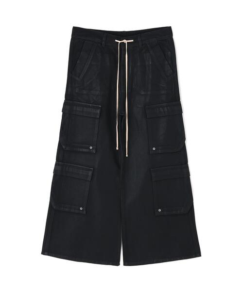 DANKE SCHON（ダンケシェーン）の「DankeSchon/ダンケシェーン/11oz RABBER COATED FLARE CARGO PANTS（カーゴパンツ・レディース・ブラック・XL/M/L）」の14枚目の写真