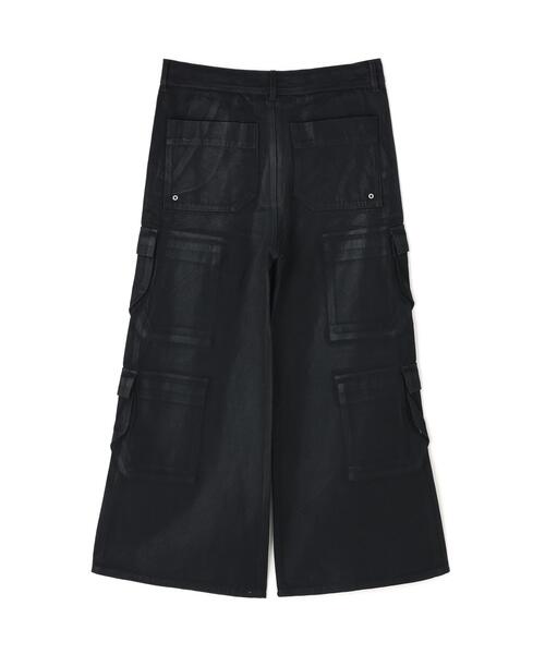 DANKE SCHON（ダンケシェーン）の「DankeSchon/ダンケシェーン/11oz RABBER COATED FLARE CARGO PANTS（カーゴパンツ・レディース・ブラック・XL/M/L）」の15枚目の写真