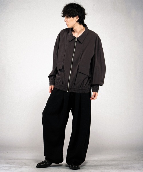 NO ID.（ノーアイディ）の「【NO ID.】Tech Easy Bomber Jacket / テックイージー ボンバー ジャケット（ブルゾン・メンズ・ブラック/グレー・ONE SIZE）」の5枚目の写真
