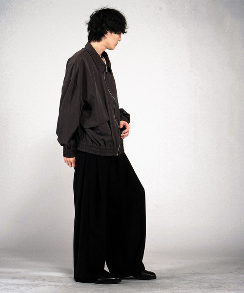NO ID.（ノーアイディ）の「【NO ID.】Tech Easy Bomber Jacket / テックイージー ボンバー ジャケット（ブルゾン・メンズ・ブラック/グレー・ONE SIZE）」の8枚目の写真