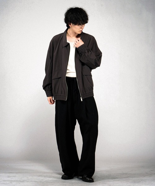 NO ID.（ノーアイディ）の「【NO ID.】Tech Easy Bomber Jacket / テックイージー ボンバー ジャケット（ブルゾン・メンズ・ブラック/グレー・ONE SIZE）」の11枚目の写真