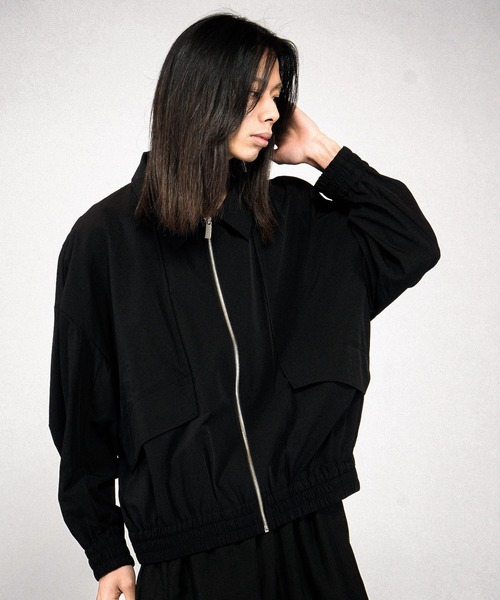 NO ID.（ノーアイディ）の「【NO ID.】Tech Easy Bomber Jacket / テックイージー ボンバー ジャケット（ブルゾン・メンズ・ブラック/グレー・ONE SIZE）」の13枚目の写真