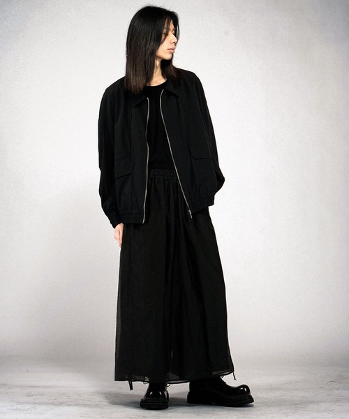 NO ID.（ノーアイディ）の「【NO ID.】Tech Easy Bomber Jacket / テックイージー ボンバー ジャケット（ブルゾン・メンズ・ブラック/グレー・ONE SIZE）」の20枚目の写真