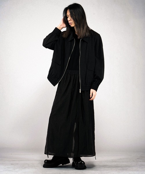 NO ID.（ノーアイディ）の「【NO ID.】Tech Easy Bomber Jacket / テックイージー ボンバー ジャケット（ブルゾン・メンズ・ブラック/グレー・ONE SIZE）」の22枚目の写真