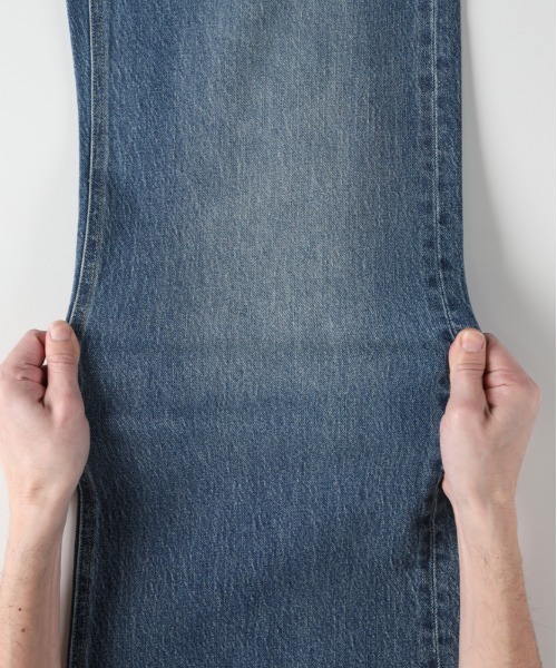 Right-on（ライトオン）の「【HONEYSUCKLE ROSE】ハイライズ ワイドデニムパンツ (ヴィンテージ加工 / 体型カバー / 大人カジュアル)（デニムパンツ・レディース・ノンウォッシュ/ダークインディゴブルー/ライトインディゴブルー・S/M/L/XL）」の22枚目の写真