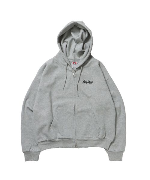 BEN DAVIS(ベンデイビス)の「【BEN DAVIS(ベンデイビス)】TAGGING JERSEY ZIP HOODY / ヘビーウェイト 刺繍 スウェット ジップパーカー 刺繍 【短丈】(パーカー・メンズ・ネイビー/グレー/ブラック・MEDIUM/LARGE)」の14枚目の写真