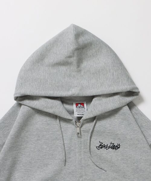 BEN DAVIS(ベンデイビス)の「【BEN DAVIS(ベンデイビス)】TAGGING JERSEY ZIP HOODY / ヘビーウェイト 刺繍 スウェット ジップパーカー 刺繍 【短丈】(パーカー・メンズ・ネイビー/グレー/ブラック・MEDIUM/LARGE)」の17枚目の写真