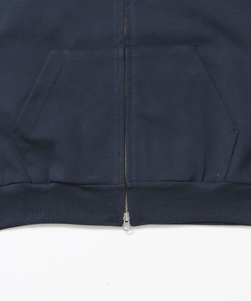 BEN DAVIS(ベンデイビス)の「【BEN DAVIS(ベンデイビス)】TAGGING JERSEY ZIP HOODY / ヘビーウェイト 刺繍 スウェット ジップパーカー 刺繍 【短丈】(パーカー・メンズ・ネイビー/グレー/ブラック・MEDIUM/LARGE)」の7枚目の写真