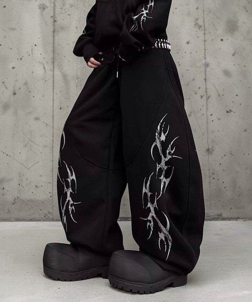 トライバルラインスウェットパンツ（スウェットパンツ）｜mushwear