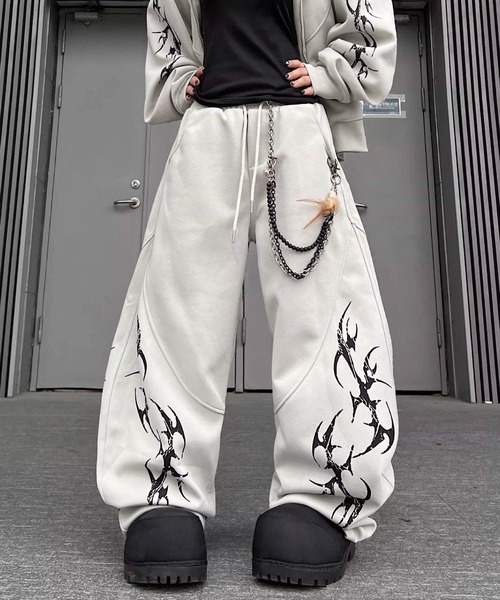 mushwear（マッシュウェア）の「トライバルラインスウェットパンツ（スウェットパンツ・メンズ・ブラック/ホワイト・SMALL/LARGE/MEDIUM/X-LARGE）」の20枚目の写真