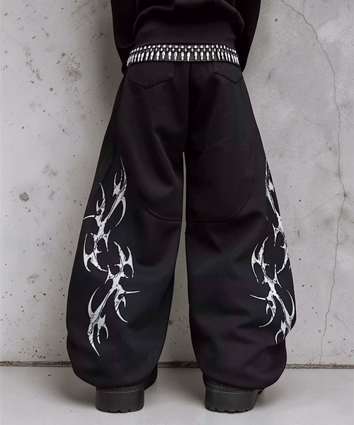 mushwear（マッシュウェア）の「トライバルラインスウェットパンツ（スウェットパンツ・メンズ・ブラック/ホワイト・SMALL/LARGE/MEDIUM/X-LARGE）」の17枚目の写真