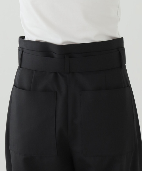 SEEALL(シーオール)の「SEEALL MANCHESTER PANTS SAU63 PT181:パンツ(スラックス・レディース・ブラック・3/2)」の5枚目の写真