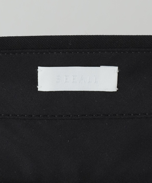 SEEALL(シーオール)の「SEEALL MANCHESTER PANTS SAU63 PT181:パンツ(スラックス・レディース・ブラック・3/2)」の10枚目の写真