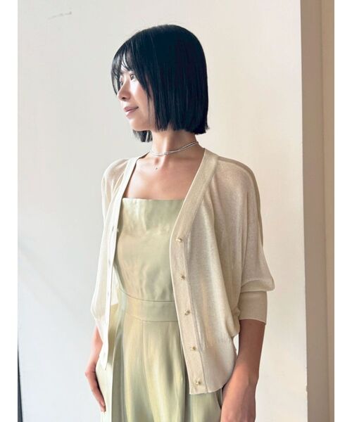 LAGUNAMOON(ラグナムーン)の「LADYシャーリングブラウスパンツドレス オケージョンドレス セットアップ(パンツドレス・レディース・ブラック/ミント・MEDIUM/SMALL)」の12枚目の写真