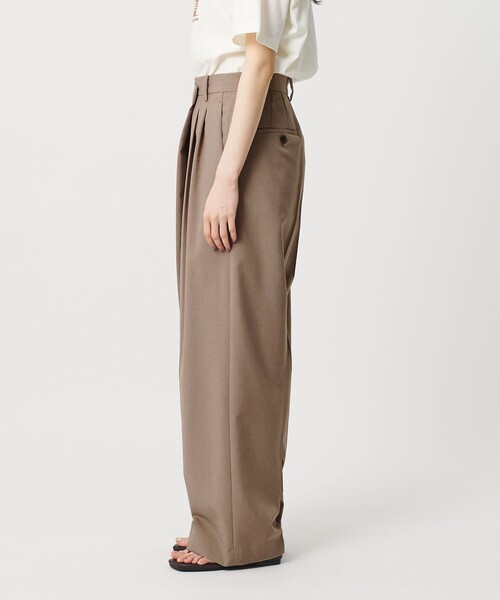 BEAUTY&YOUTH UNITED ARROWS（ビューティーアンドユースユナイテッドアローズ）の「ポプリン 2タック ラップパンツ ウォッシャブル 吸水速乾 接触冷感（その他パンツ・レディース・ブラック/ベージュ/グレー系・XS/L/S/M）」の15枚目の写真