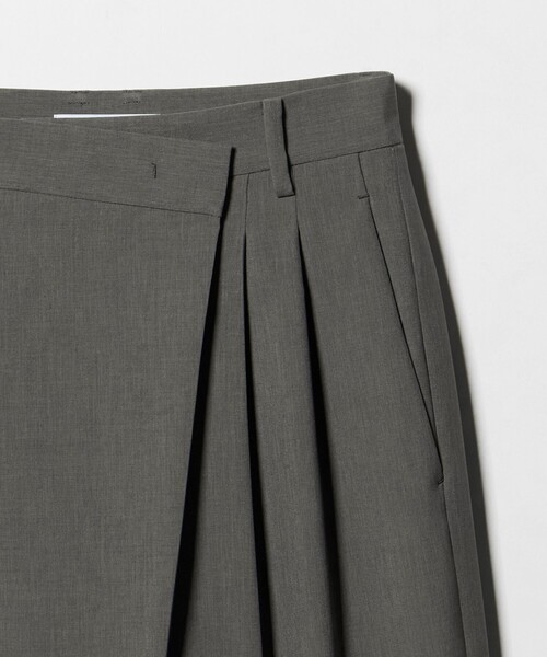 BEAUTY&YOUTH UNITED ARROWS（ビューティーアンドユースユナイテッドアローズ）の「ポプリン 2タック ラップパンツ ウォッシャブル 吸水速乾 接触冷感（その他パンツ・レディース・ブラック/ベージュ/グレー系・XS/L/S/M）」の19枚目の写真