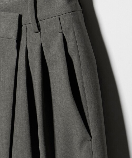 BEAUTY&YOUTH UNITED ARROWS（ビューティーアンドユースユナイテッドアローズ）の「ポプリン 2タック ラップパンツ ウォッシャブル 吸水速乾 接触冷感（その他パンツ・レディース・ブラック/ベージュ/グレー系・XS/L/S/M）」の20枚目の写真