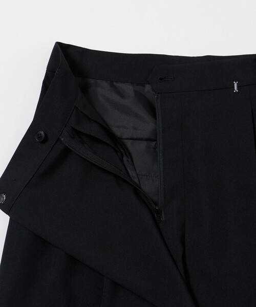 BEAUTY&YOUTH UNITED ARROWS(ビューティーアンドユースユナイテッドアローズ)の「ポプリン 2タック ラップパンツ ウォッシャブル 吸水速乾 接触冷感(その他パンツ・レディース・ブラック/ベージュ/グレー系/モカ・XS/L/S/M)」の12枚目の写真