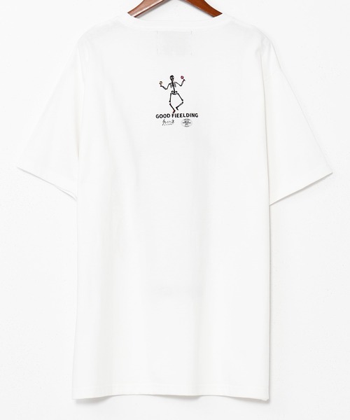 チャイハネ（チャイハネ）の「【チャイハネ】Amina×grn ヒピベラメンズTシャツ（Tシャツ/カットソー・メンズ・ブラック/ホワイト・XL/L）」の3枚目の写真