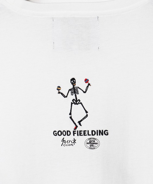 チャイハネ（チャイハネ）の「【チャイハネ】Amina×grn ヒピベラメンズTシャツ（Tシャツ/カットソー・メンズ・ブラック/ホワイト・XL/L）」の4枚目の写真