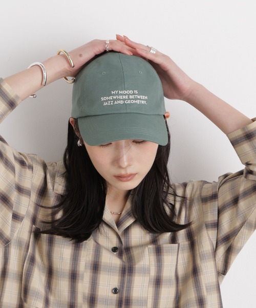 NANO universe（ナノユニバース）の「刺繍入りリネン混キャップ（キャップ・レディース・グリーン/ベージュ・FREE）」の9枚目の写真